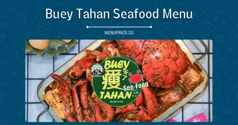 Buey Tahan Seafood Menu Price List