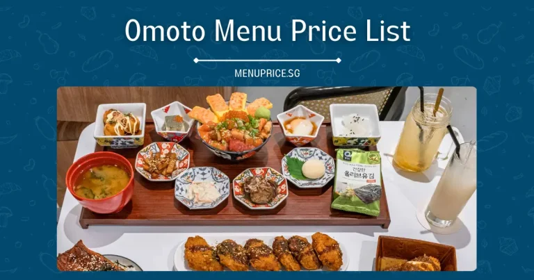 Omoto Menu Price List